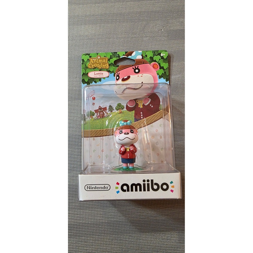 Nintendo Animal Crossing Lottie amiibo Figure New Sealed NVL-C-AJAE